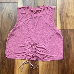 Women’s Lululemon yoga crop tank with pull tie up front Sz 8